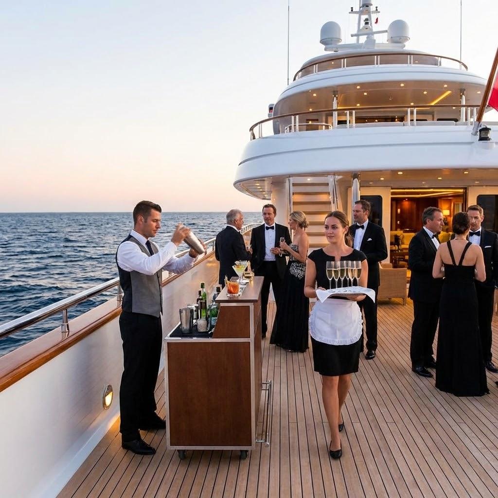 Luxury yacht event